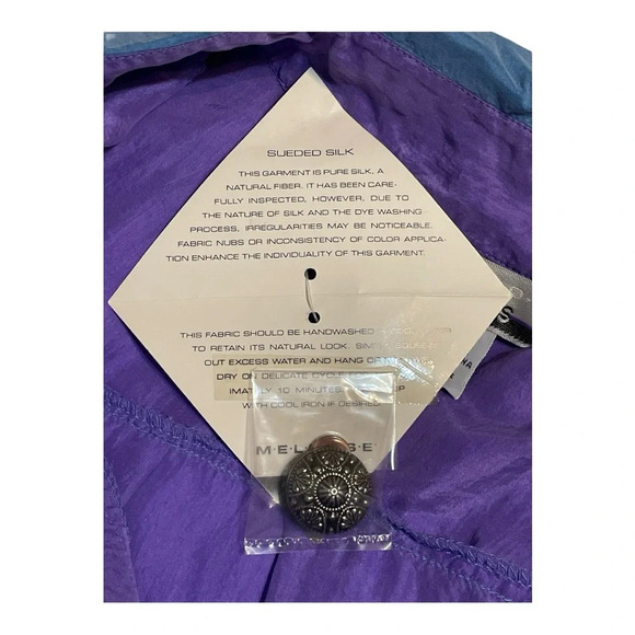 Vintage Sueded Silk Blouse by Melrose - Picture 5 of 5